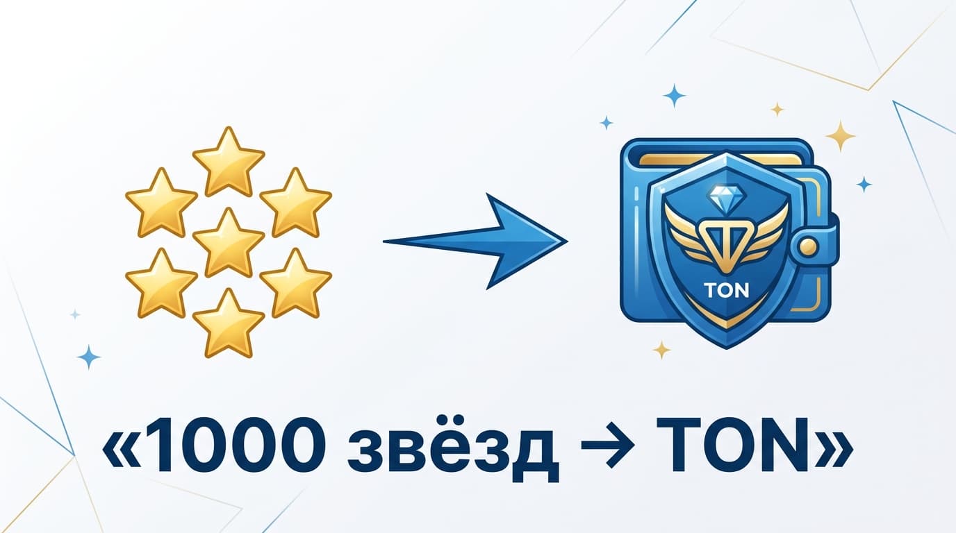Как вывести звезды из телеграм — обмен звёзд на TON